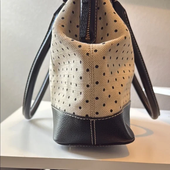 Kate Spade Black and Cream Polka Dot Shoulder Bag - Picture 5 of 6